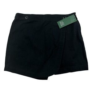 NWT Wild Fable Women's Black Skort Shorts Wrap High-Rise Skirt W/ Shorts Sz 00
